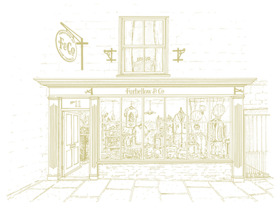 Illustration of the Furbellow & Co shop front.