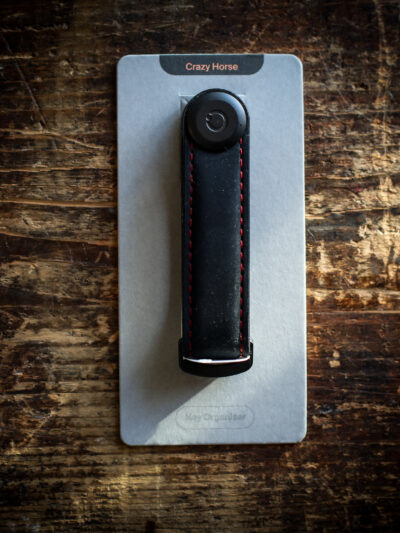 Orbitkey - Crazy-Horse Key Organiser - Obsidian Black/Red