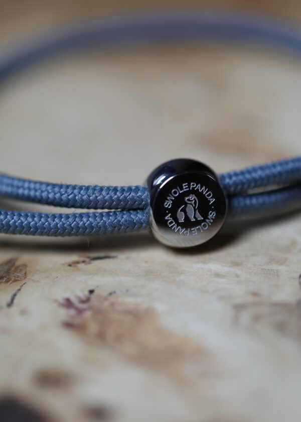 Swole Panda Recycled Rope Bracelet - Grey