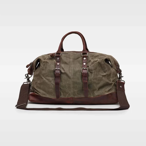 Kovered - Humber Waxed Canvas Holdall - Moss Green - Image 7