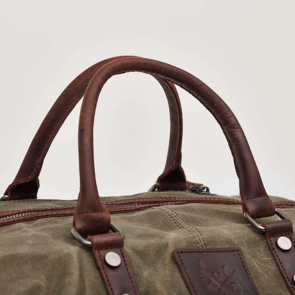 Kovered - Humber Waxed Canvas Holdall - Moss Green - Image 2