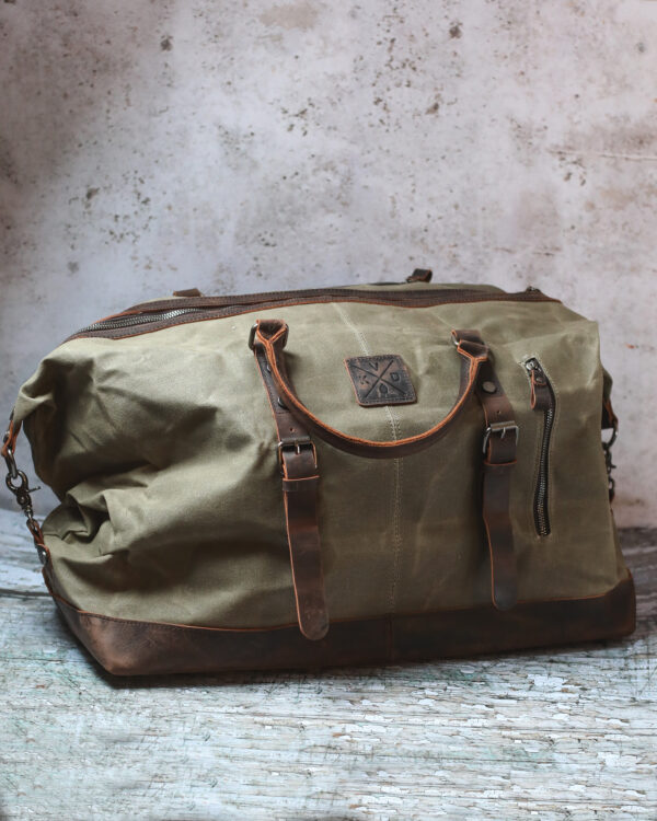 Kovered - Humber Waxed Canvas Holdall - Moss Green