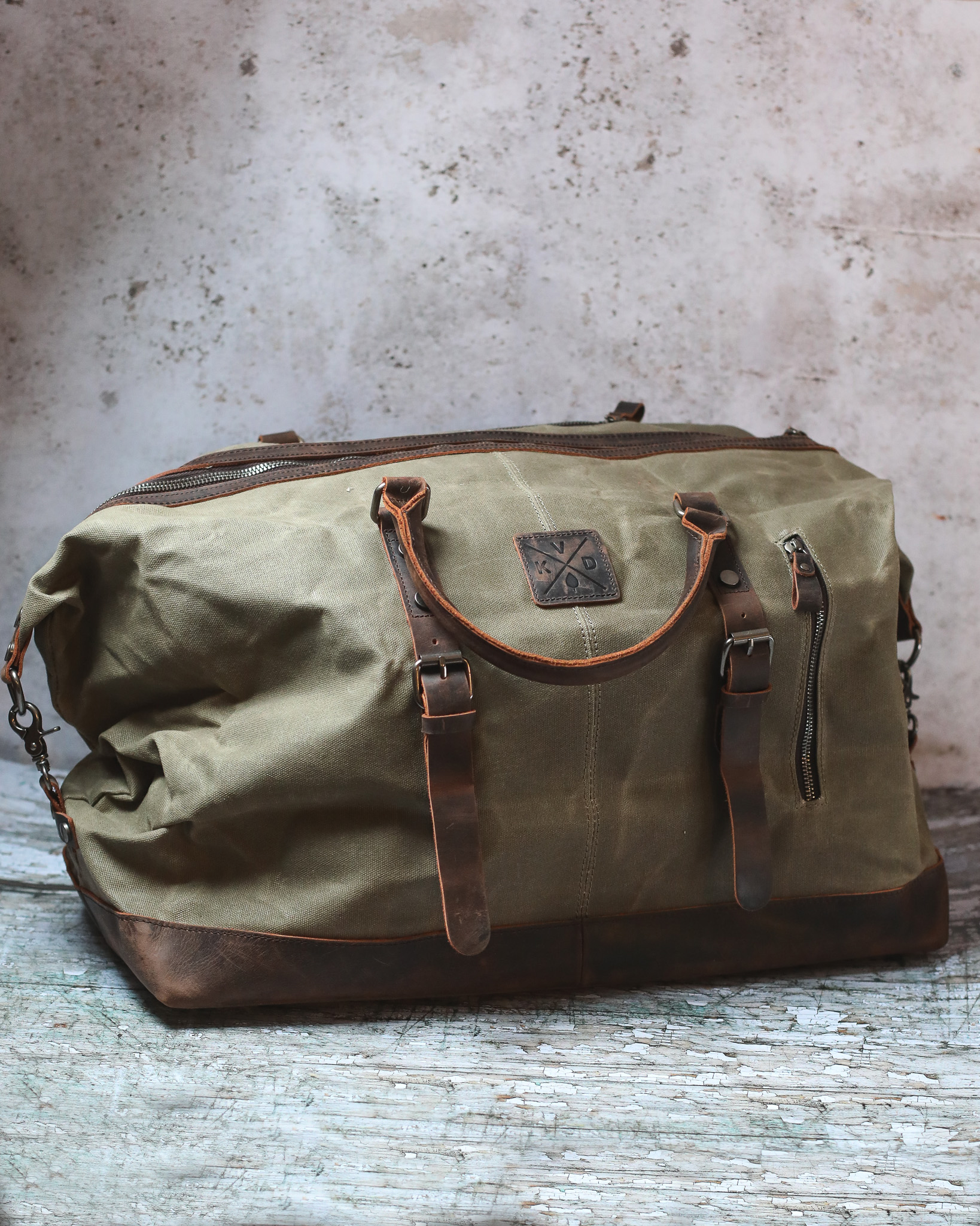 Kovered - Humber Waxed Canvas Holdall - Moss Green - Furbellow & Co