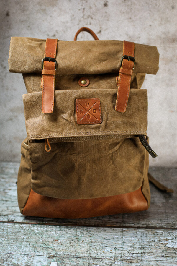 Kovered - Taw Canvas Rolltop Backpack - Tan