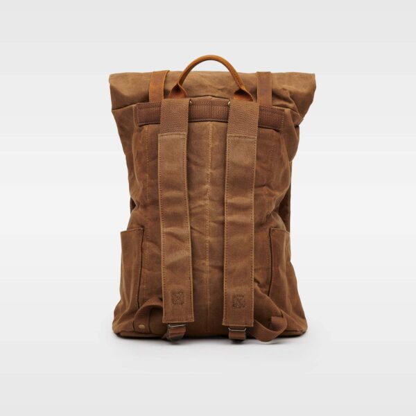 Kovered - Taw Canvas Rolltop Backpack - Tan - Image 6