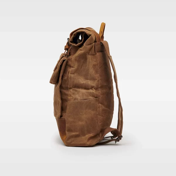 Kovered - Taw Canvas Rolltop Backpack - Tan - Image 8