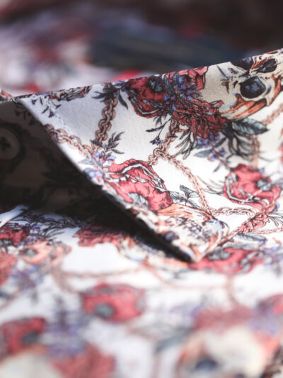 Guide London Shirt - Rose Pink Skulls