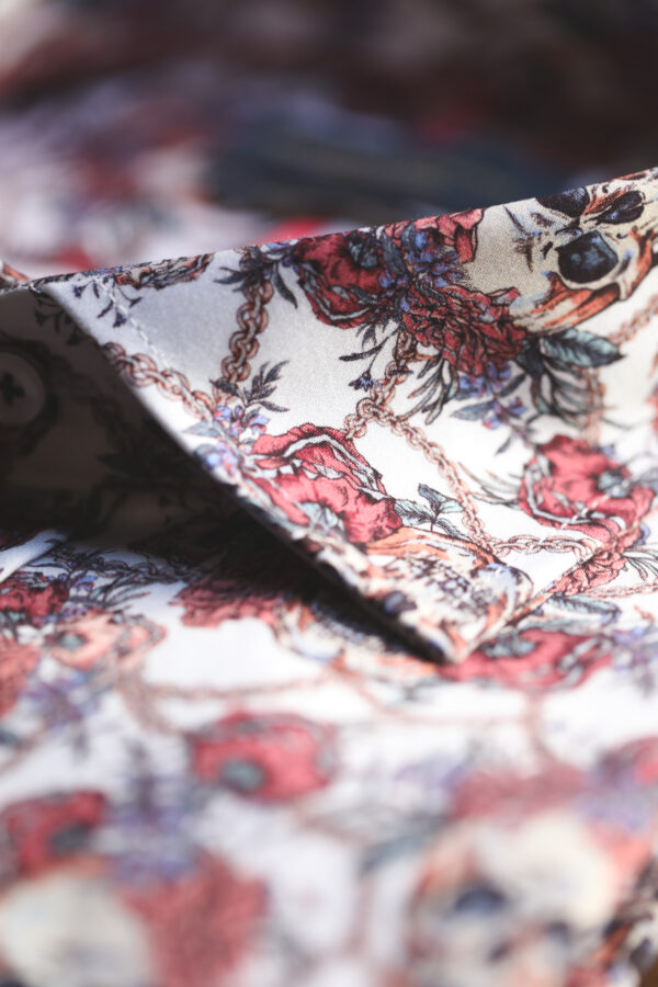 Guide London Shirt - Rose Pink Skulls
