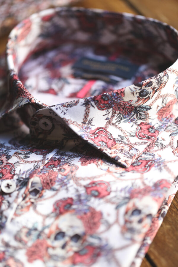 Guide London Shirt - Rose Pink Skulls - Image 4