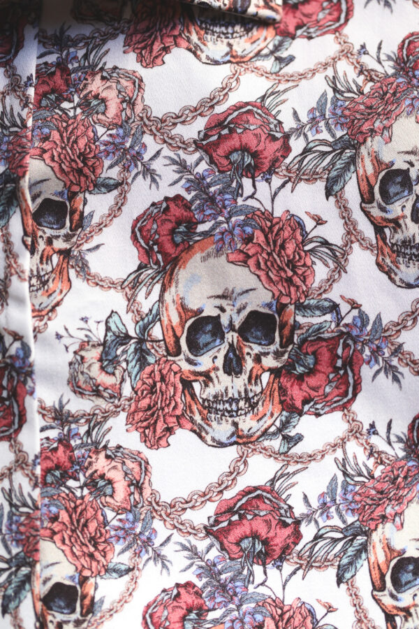 Guide London Shirt - Rose Pink Skulls - Image 3