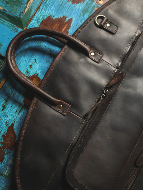 Ashwood Leather - Brown K50 Suit Carrier - Image 2