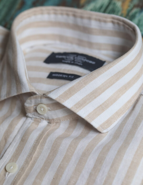 Carlos Cordoba - Striped Linen Blend Shirt