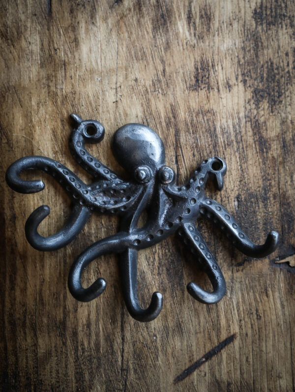 Cast Iron Small Octopus Key Hook