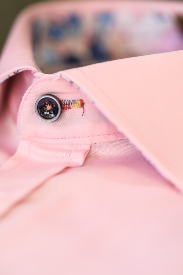 Guide London Shirt - Pink with White Detail - Image 2