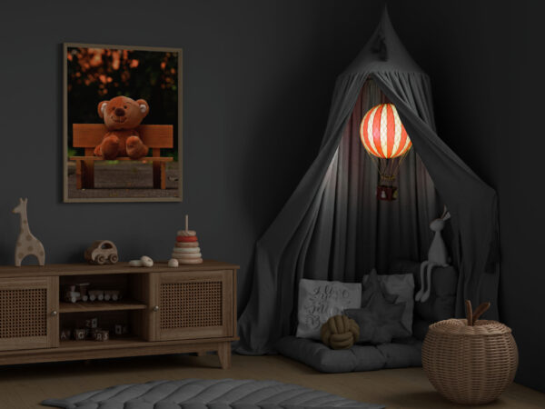 LED Hot Air Balloon - Red (Various Sizes) - Image 3