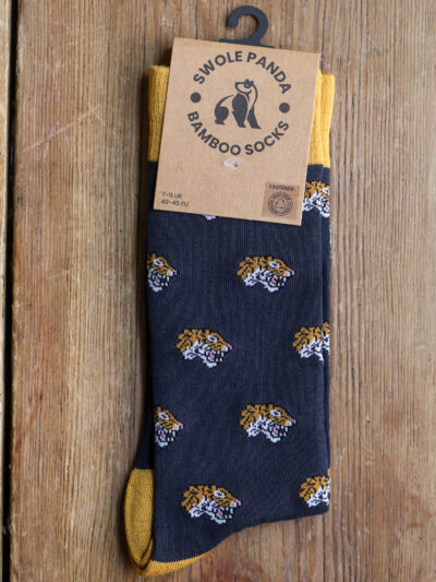 Swole Panda Bamboo Socks - Tiger
