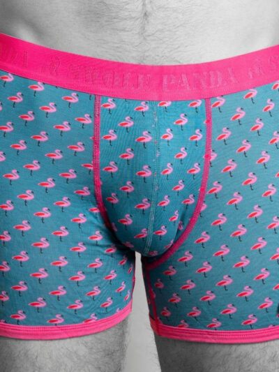 Swole Panda Bamboo Boxers - Flamingo