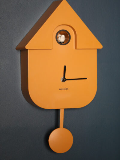 Karlsson - Modern Cuckoo Clock - Ochre Yellow