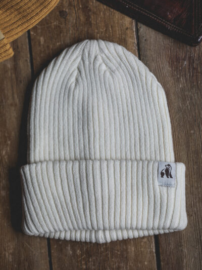 Swole Panda - Organic Cotton Beanie - Cream