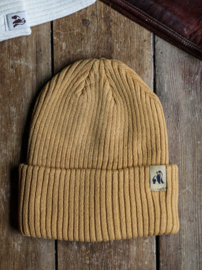Swole Panda - Organic Cotton Beanie - Mustard