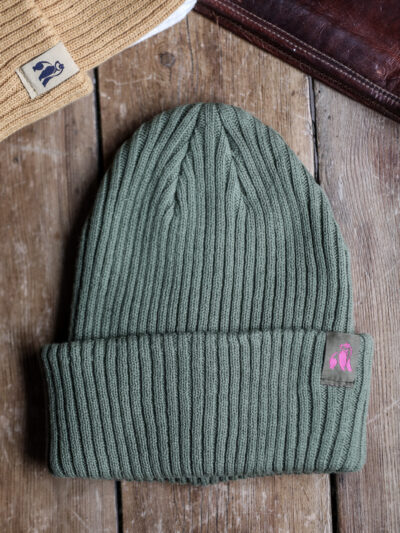 Swole Panda - Organic Cotton Beanie - Green