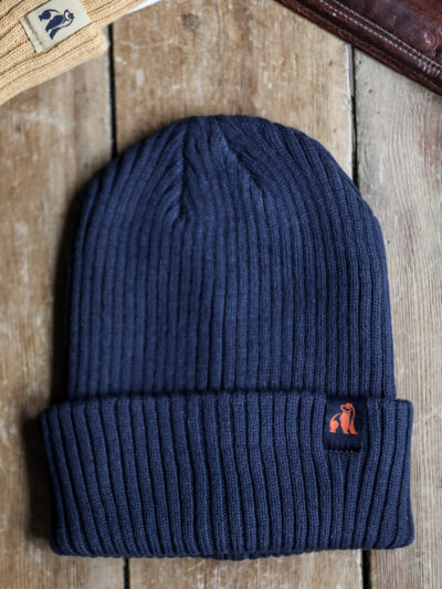 Swole Panda - Organic Cotton Beanie - Navy