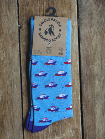 Swole Panda Bamboo Socks - Motor Boat