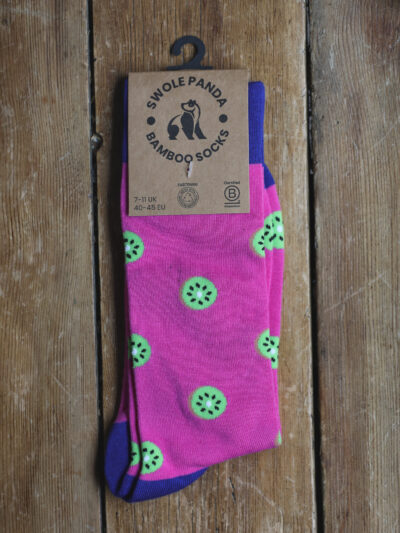 Swole Panda Bamboo Socks - Kiwi