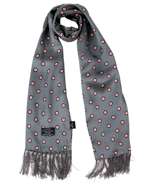 Tootal Silk Scarf - Gunmetal Target - Image 2