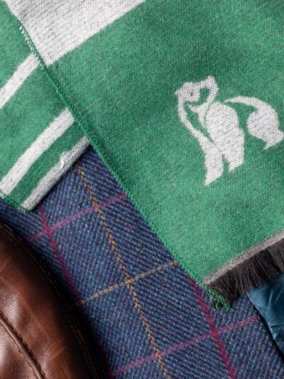 Swole Panda Bamboo Scarf - Green Check