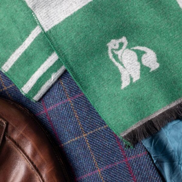 Swole Panda Bamboo Scarf - Green Check