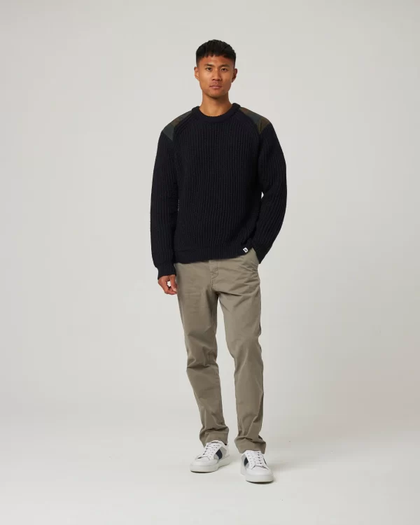 Peregrine - Bexley Jumper - Navy/Tartan - Image 2