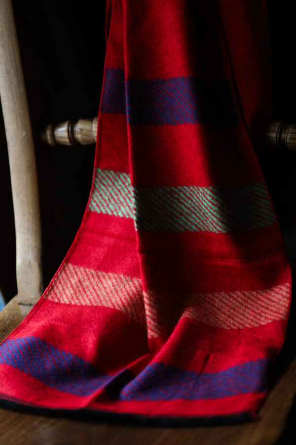 Swole Panda Bamboo Scarf - Red Stripe