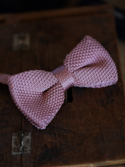Marc Darcy - Knitted Bow Tie - Blush