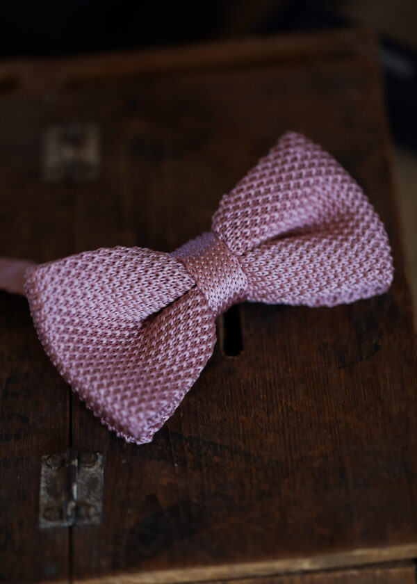 Marc Darcy - Knitted Bow Tie - Blush