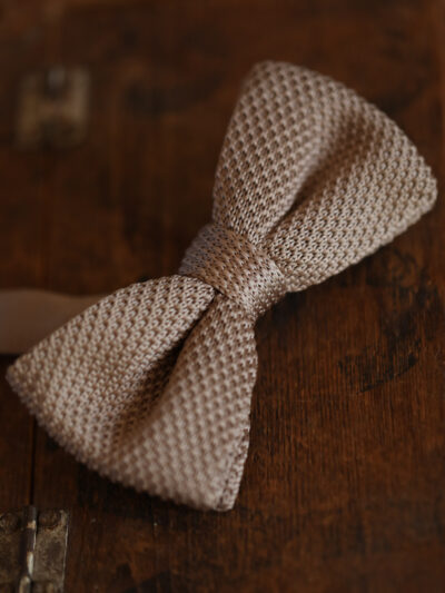 Marc Darcy - Knitted Bow Tie - Oak