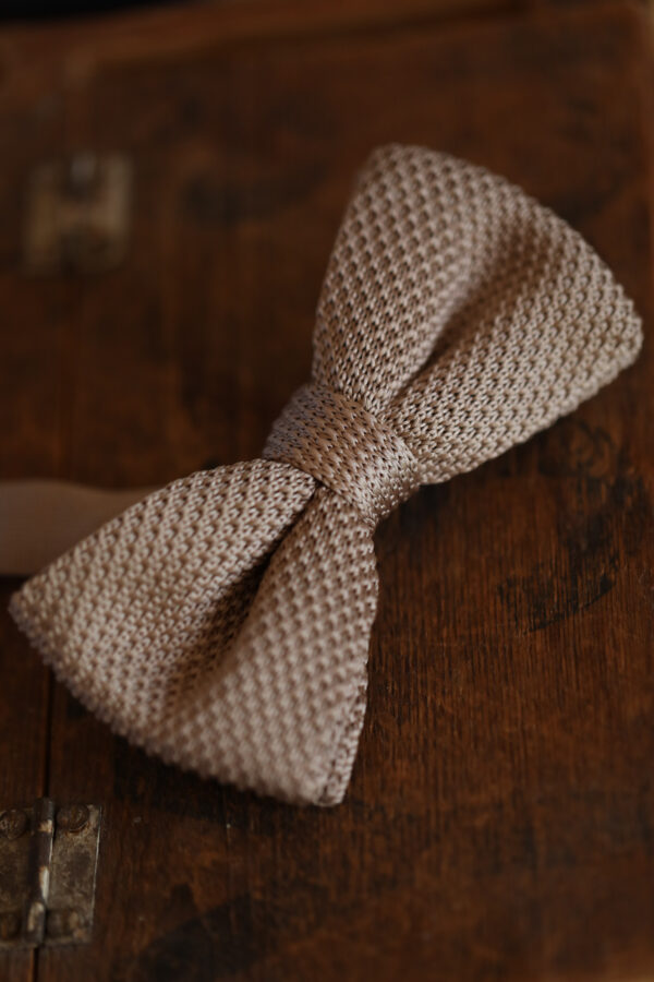 Marc Darcy - Knitted Bow Tie - Oak