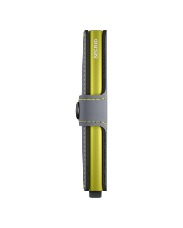 Secrid Miniwallet - Matte Grey & Lime - Image 2
