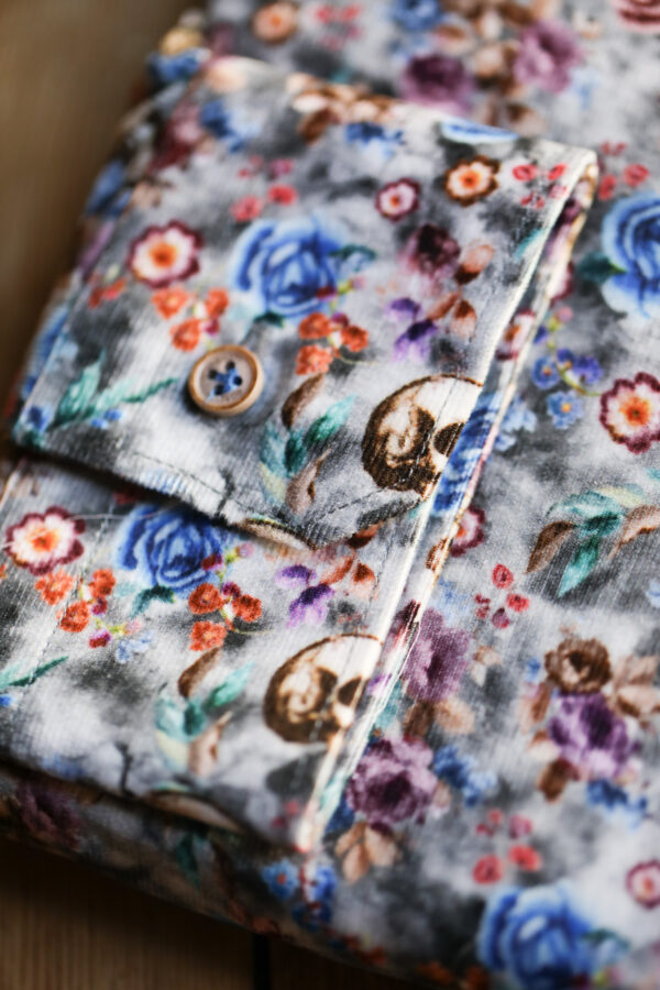 Poggianti - Needlecord Floral Skull Shirt - Image 6