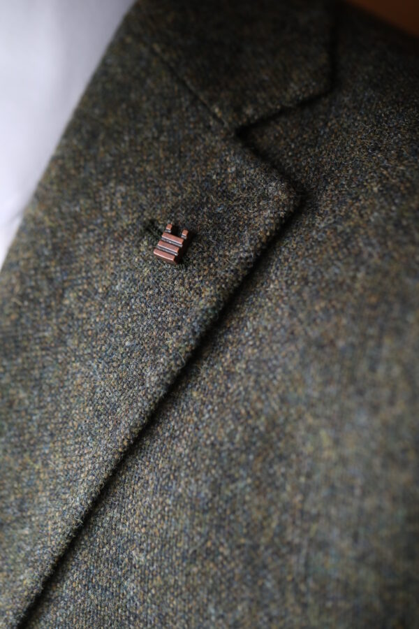 Torre - Pure Wool Blazer - Green Tweed - Image 6
