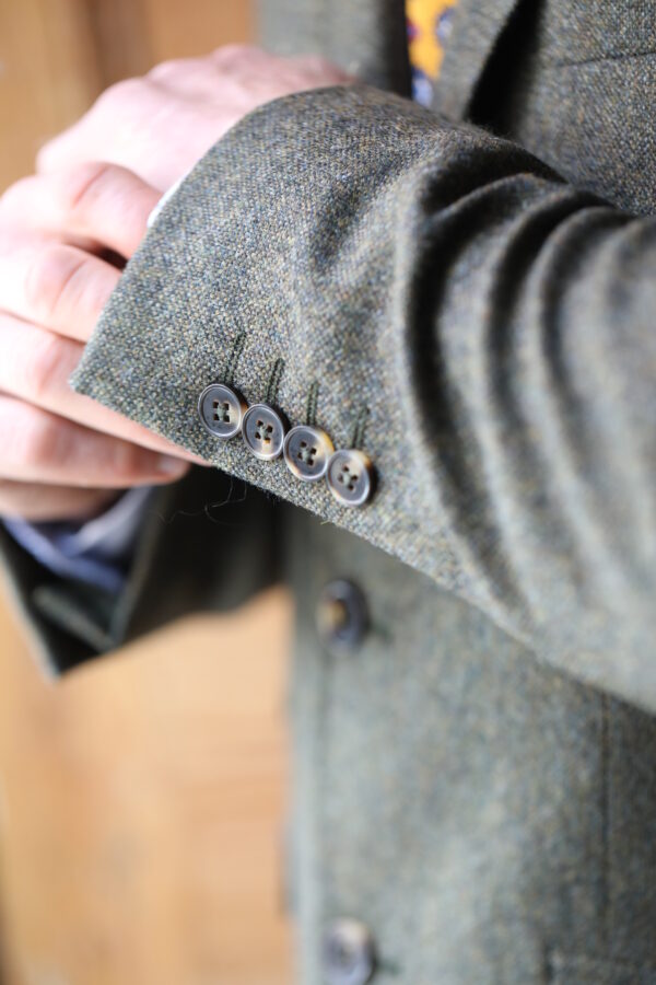 Torre - Pure Wool Blazer - Green Tweed - Image 5