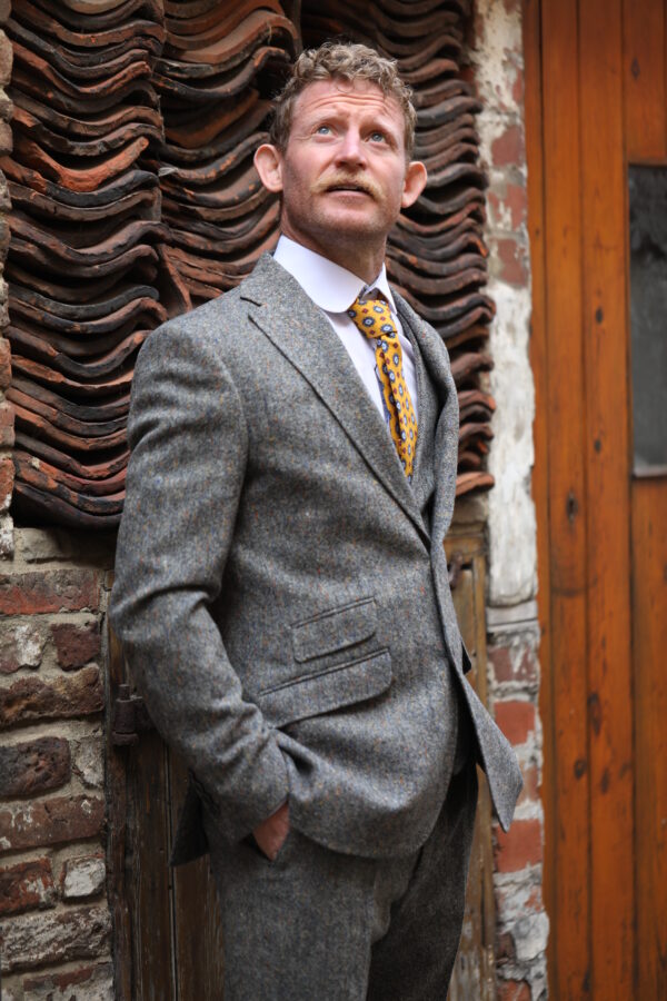 Torre - Albert Pure Wool Trousers - Light Grey - Image 3
