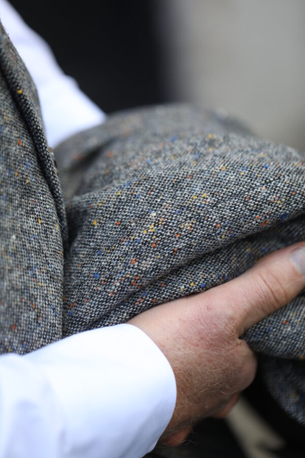 Torre - Albert Pure Wool Waistcoat - Light Grey - Image 4