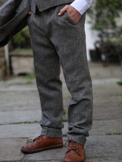 Torre - Albert Pure Wool Trousers - Light Grey