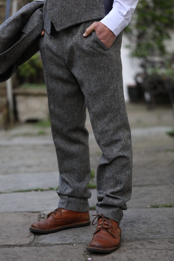 Torre - Albert Pure Wool Trousers - Light Grey