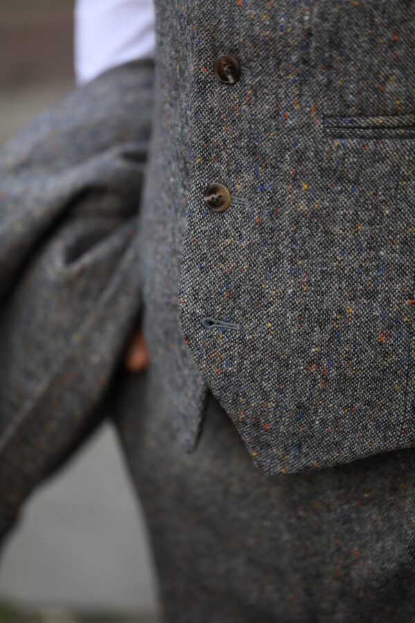 Torre - Albert Pure Wool Trousers - Light Grey - Image 4