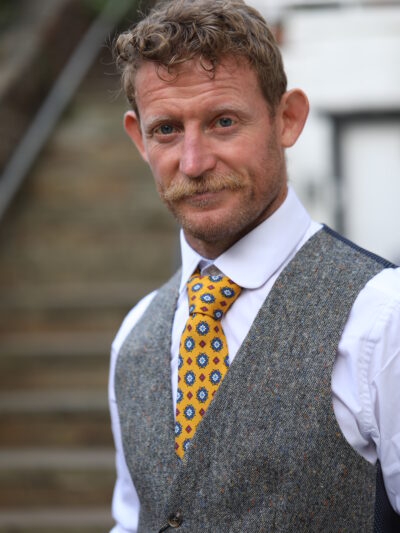 Torre - Albert Pure Wool Waistcoat - Light Grey
