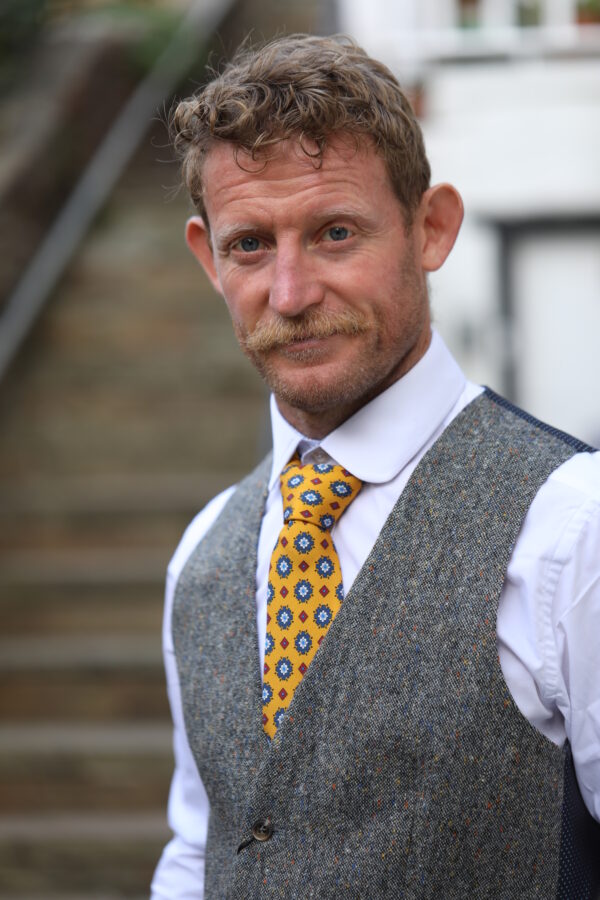 Torre - Albert Pure Wool Waistcoat - Light Grey