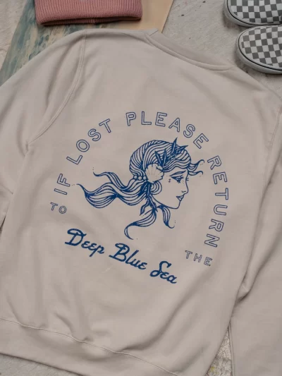 ART DISCO - Deep Blue Sea Mermaid Sweatshirt