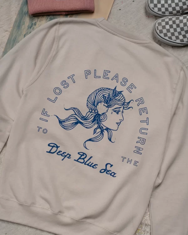 ART DISCO - Deep Blue Sea Mermaid Sweatshirt
